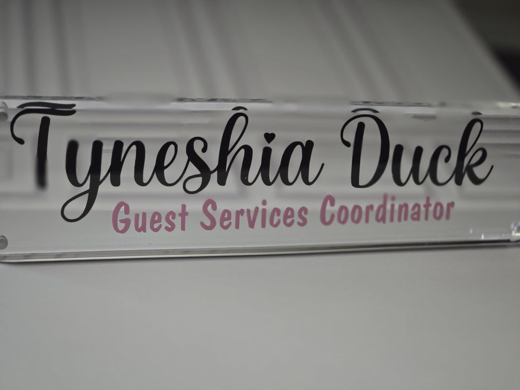 Desk Name Plate