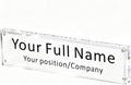 Desk Name Plate